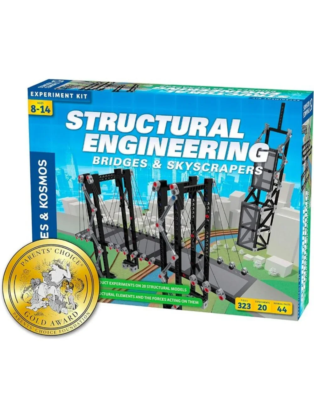 Structural Engineering Kit: Build 20 Models of Bridges & Skyscrapers, Learn
